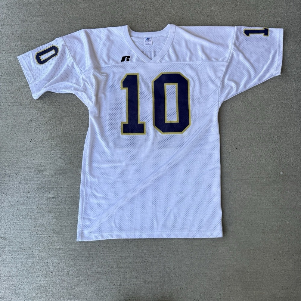 Vintage Russell Athletic Washington Huskies #10 Football Jersey White‎ Men's L